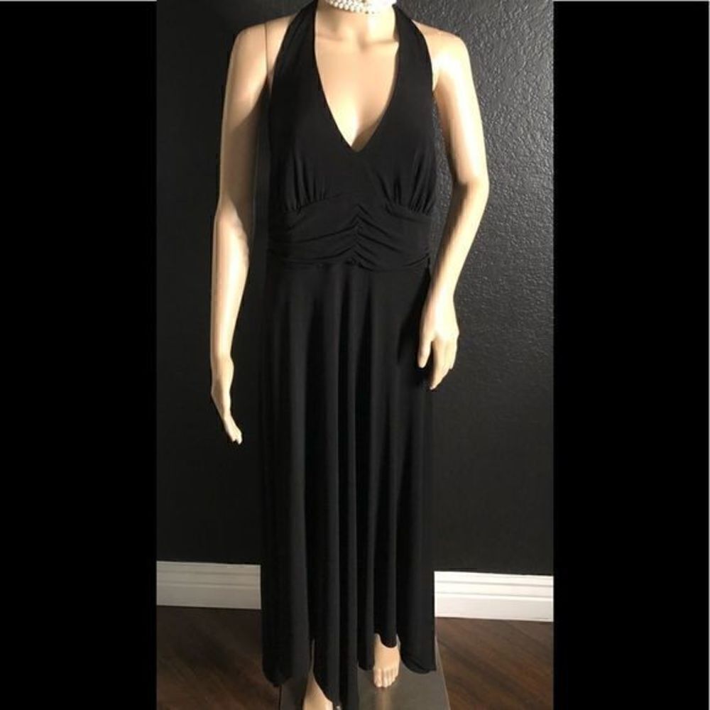 Bobbie Bee Black Halter Dress - Picture 2 of 8